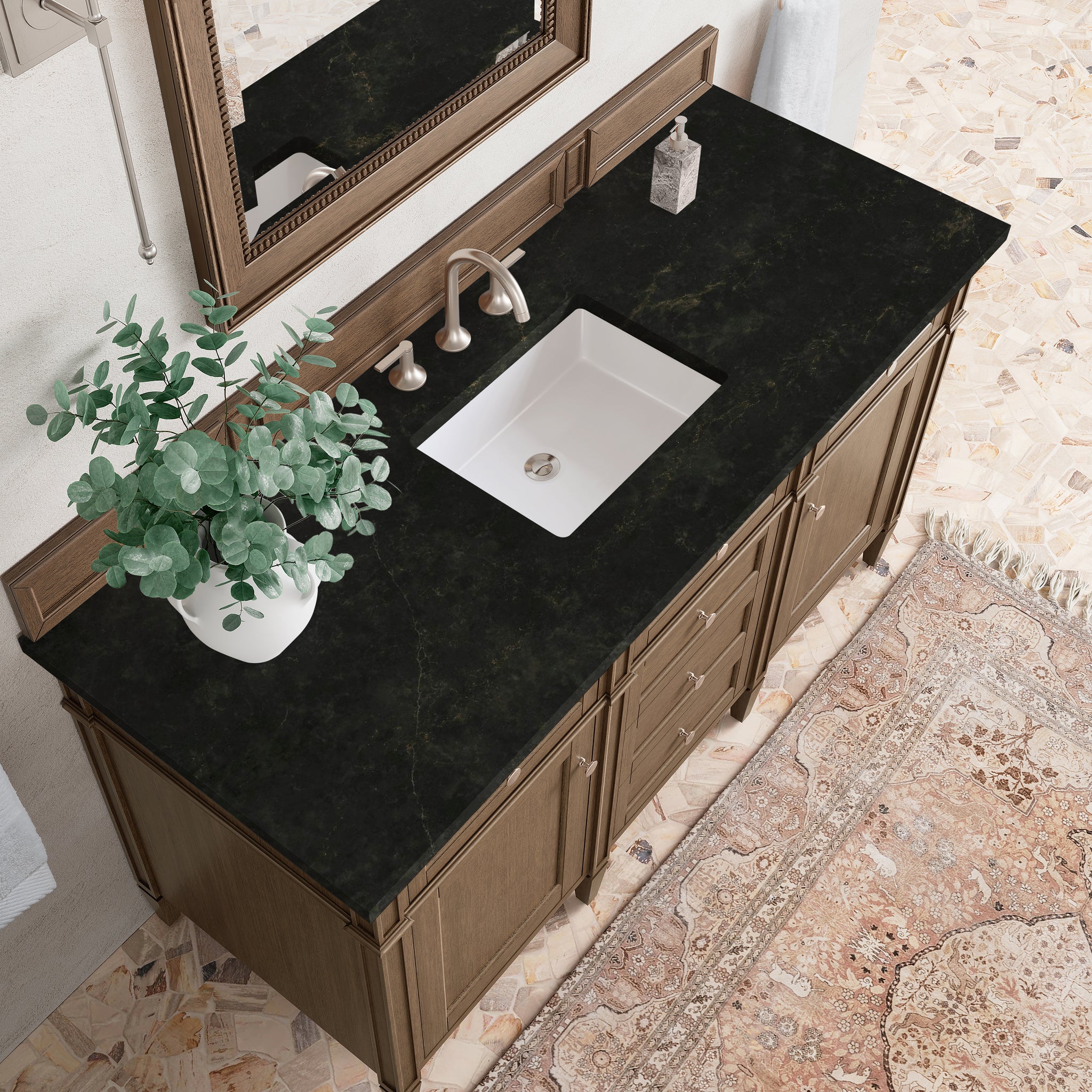 James Martin Brittany 60" Single Bathroom Vanity, Saddle Brown, view 33