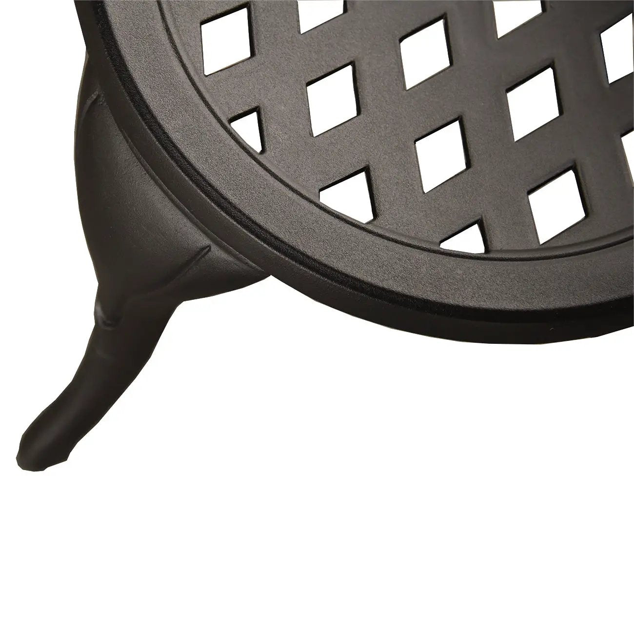 Modern Outdoor Patio Garden Aluminum 3 Piece Bistro Set in Sand Black by Sharicks
