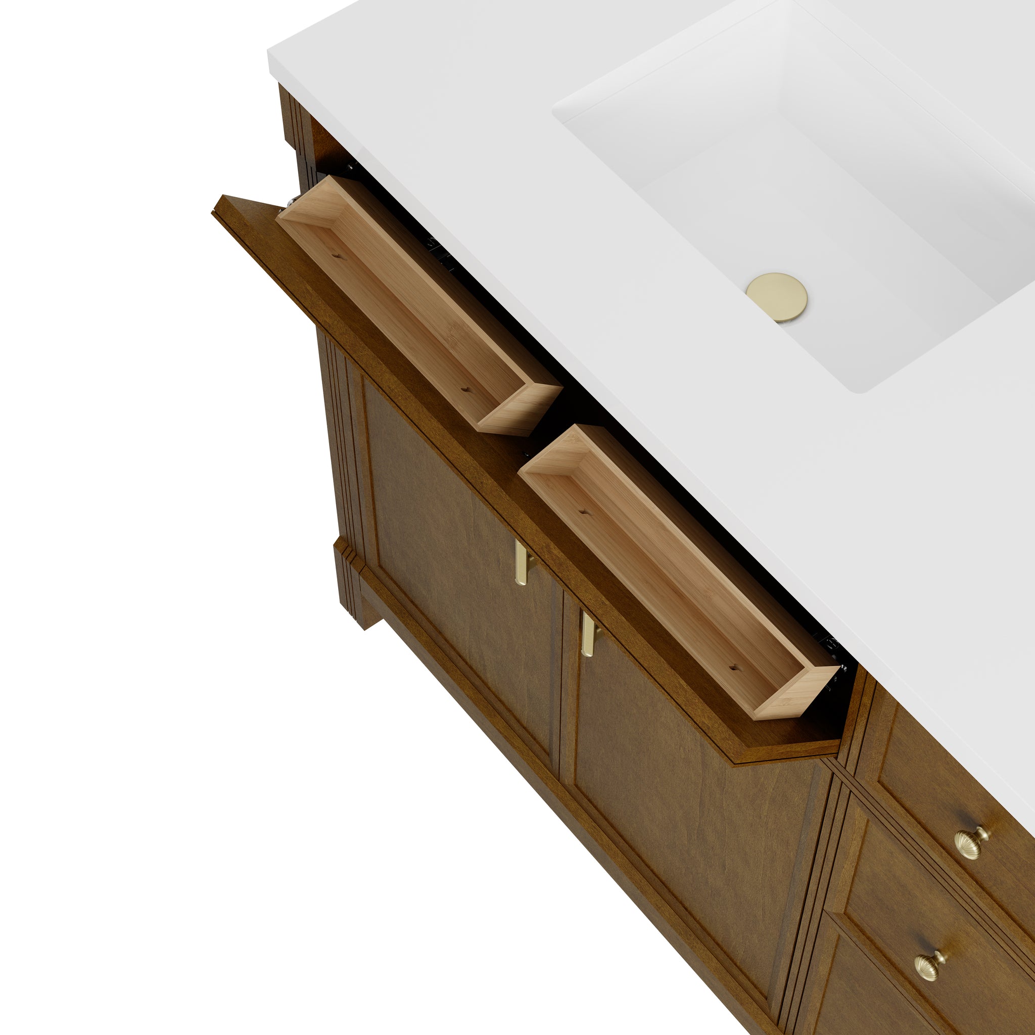 James Martin Bellshire 72" Double Bathroom Vanity, Honey Oak, view 27