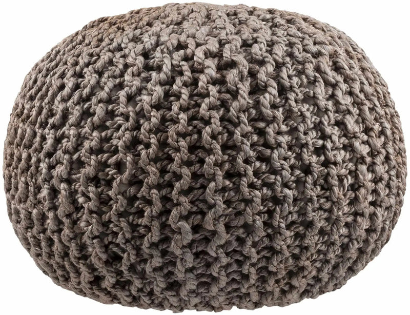 Hauenstein Knitted Jute Pouf by Boutique Rugs