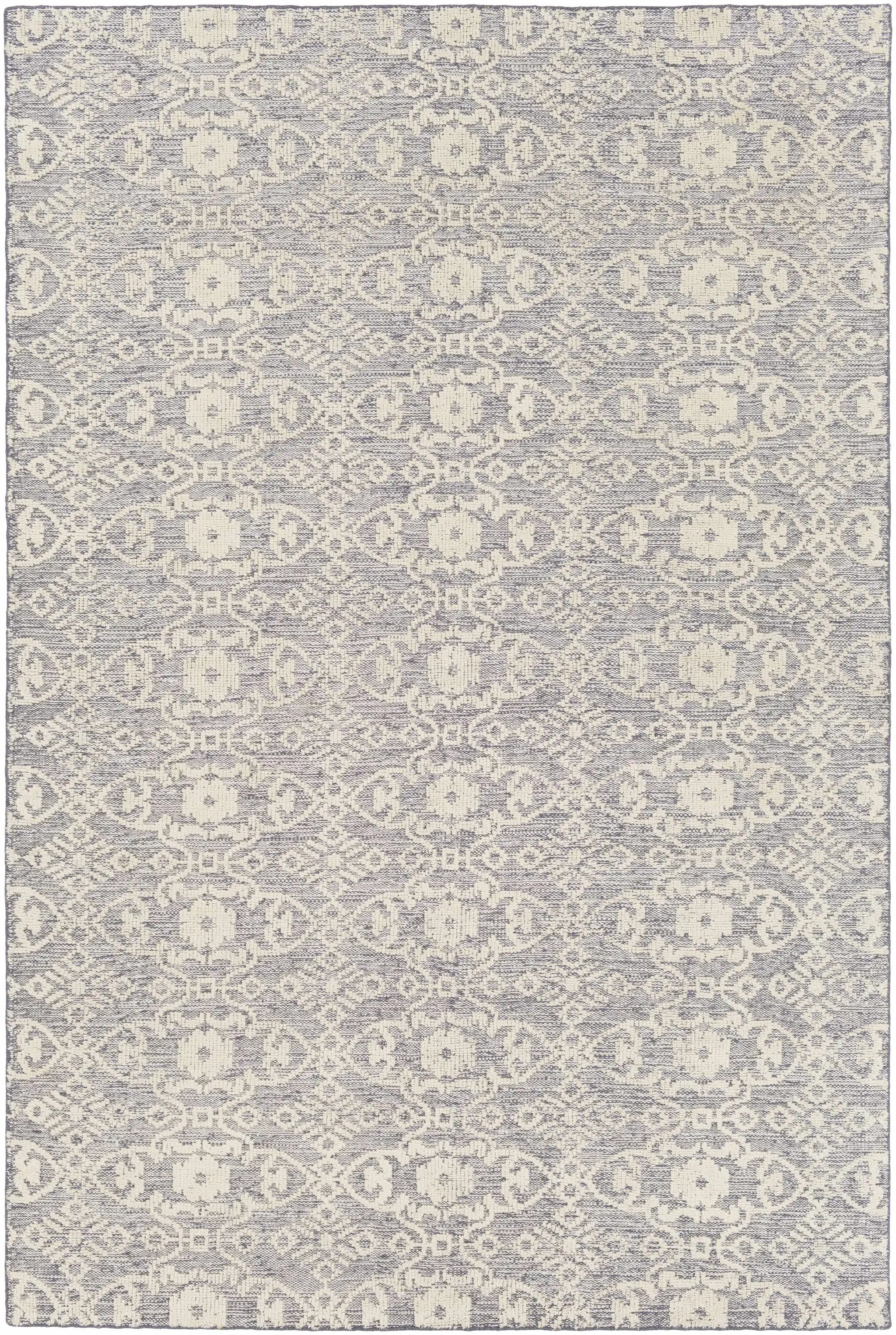 Hoisington Ivory Patterned Wool Rug - Clearance by Boutique Rugs