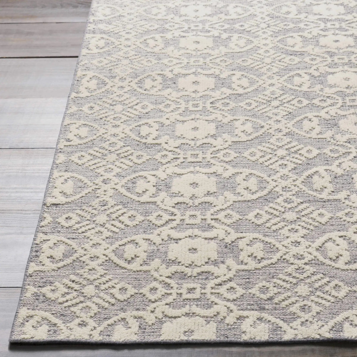Hoisington Ivory Patterned Wool Rug - Clearance, photo 3 of 4