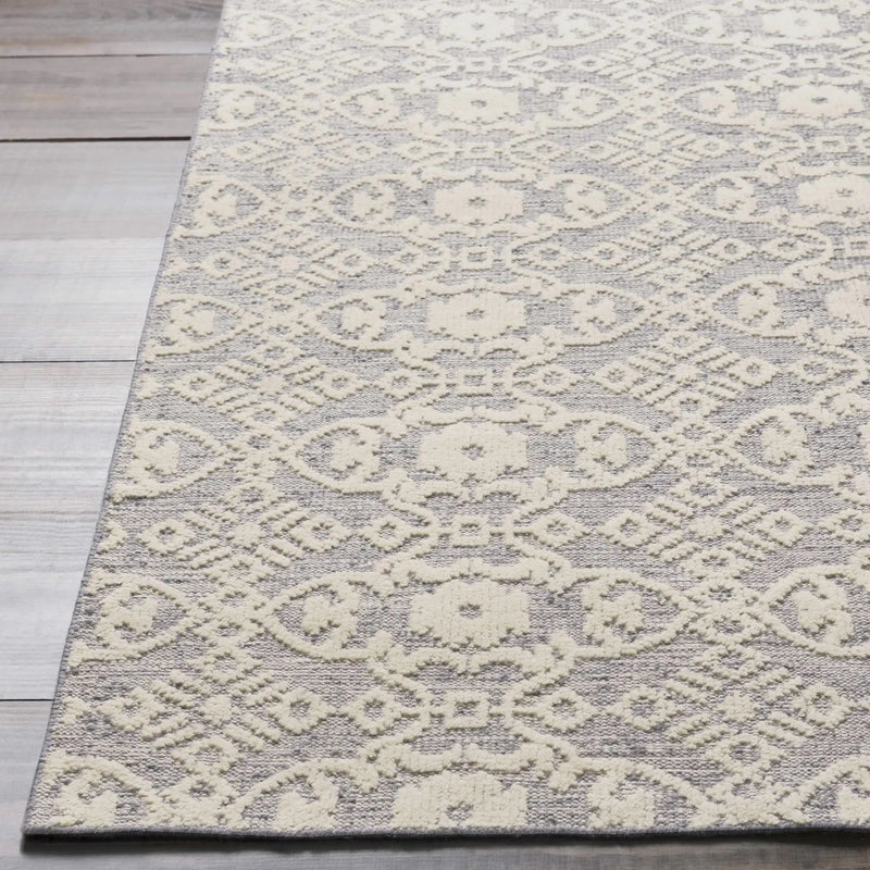 Hoisington Ivory Patterned Wool Rug - Clearance by Boutique Rugs