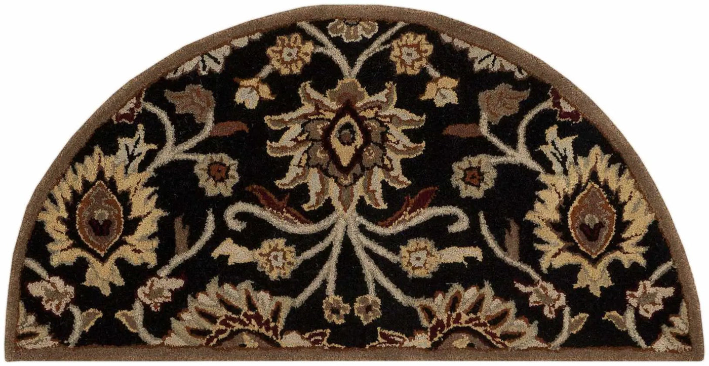 Conesus 1053 Hand Tufted Black Wool Rug by Boutique Rugs