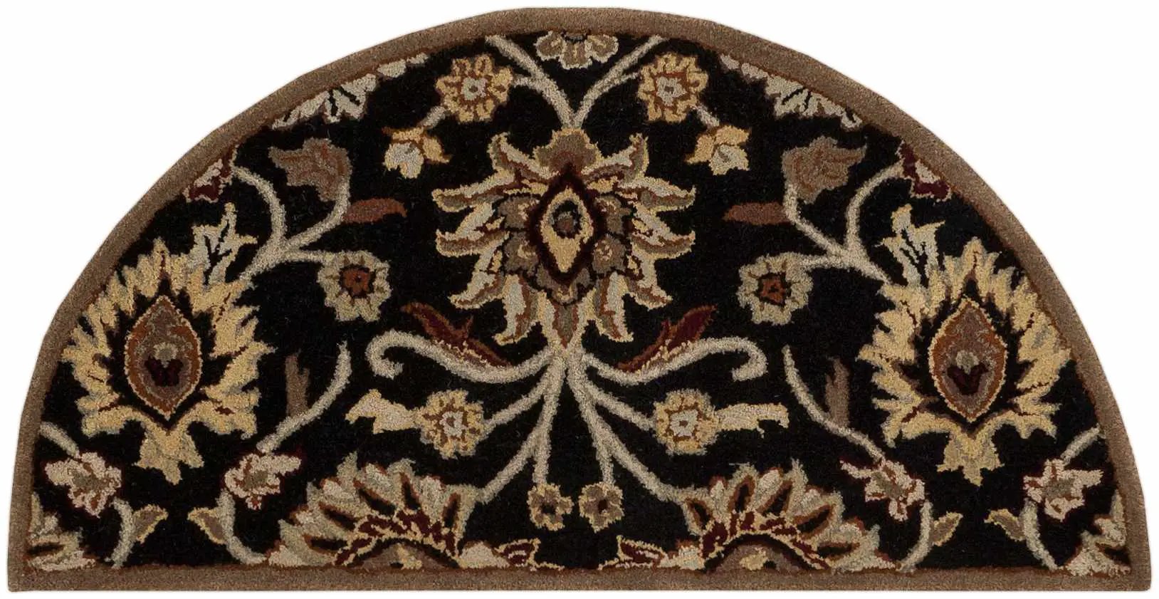 Conesus 1053 Hand Tufted Black Wool Rug by Boutique Rugs