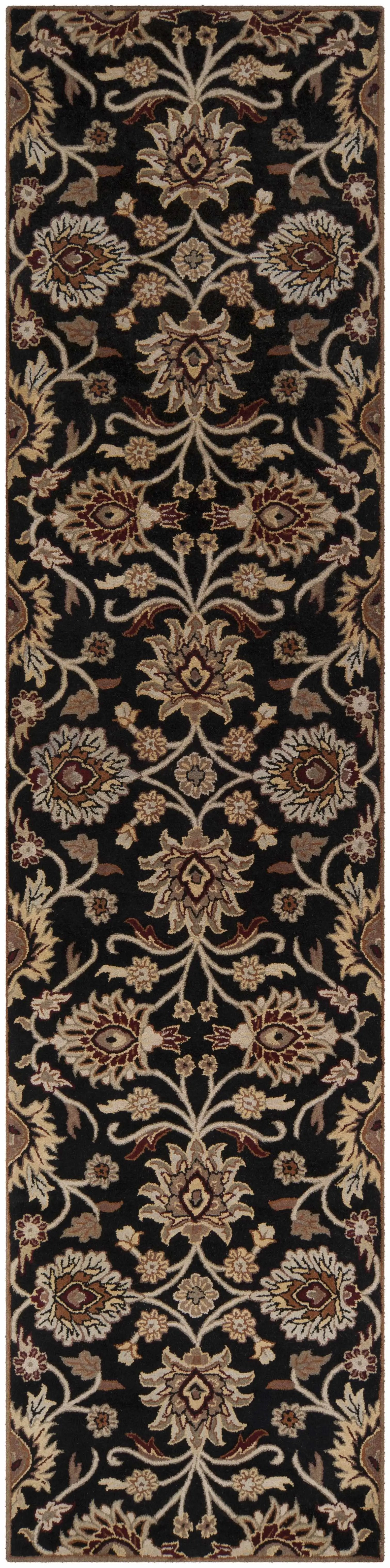 Conesus 1053 Hand Tufted Black Wool Rug by Boutique Rugs