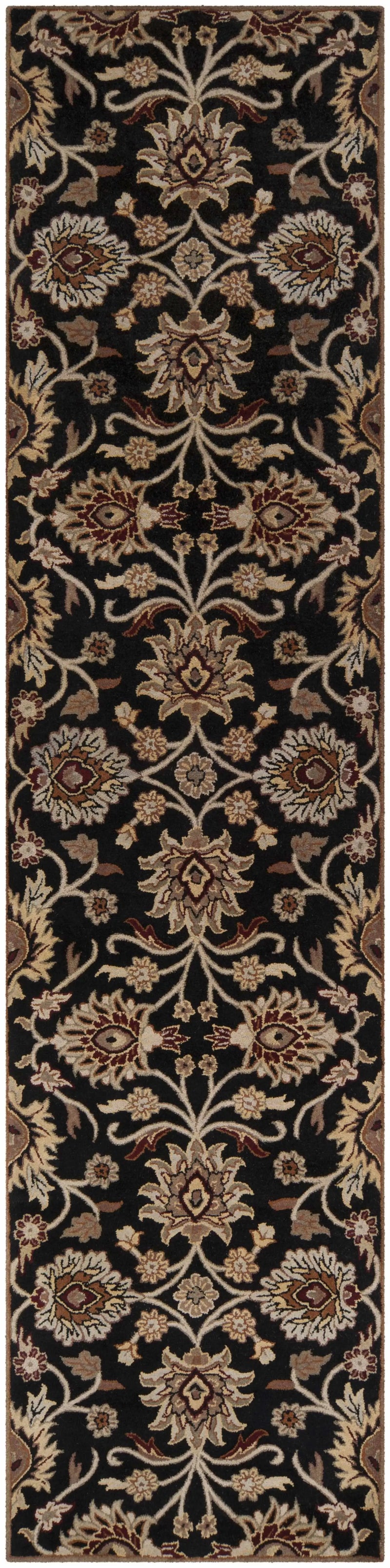 Conesus 1053 Hand Tufted Black Wool Rug by Boutique Rugs
