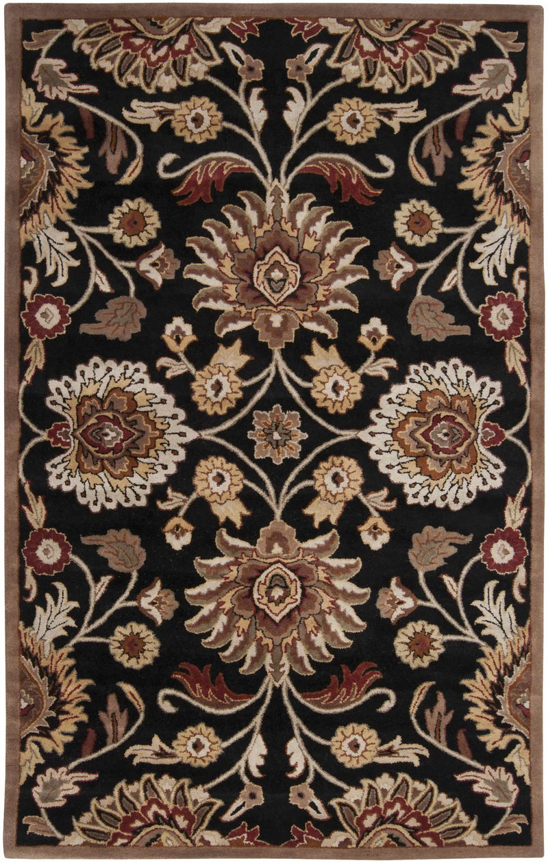 Conesus 1053 Hand Tufted Black Wool Rug by Boutique Rugs