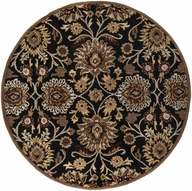 Conesus 1053 Hand Tufted Black Wool Rug by Boutique Rugs