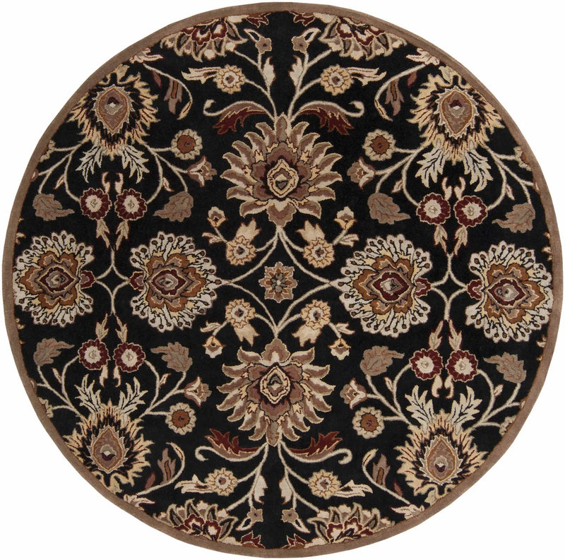 Conesus 1053 Hand Tufted Black Wool Rug by Boutique Rugs