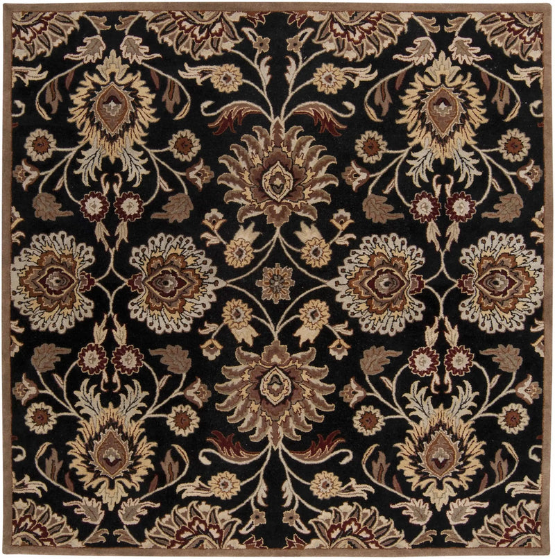 Conesus 1053 Hand Tufted Black Wool Rug by Boutique Rugs