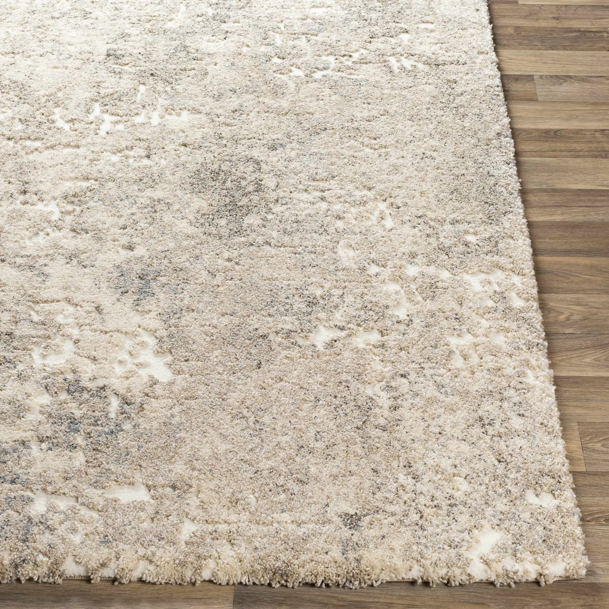 Holtsville Abstract Ivory Thick Rug, photo 5 of 11