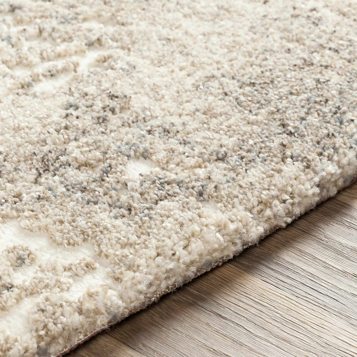 Holtsville Abstract Ivory Thick Rug, photo 9 of 11