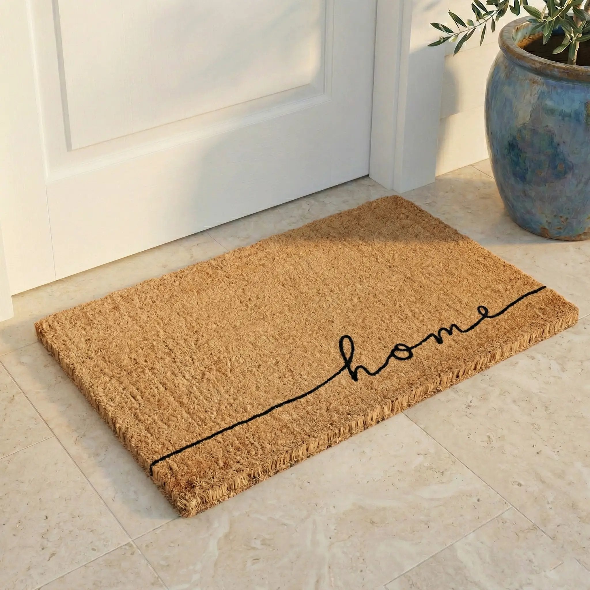 Home Line Art Coir Doormat by Fab Habitat