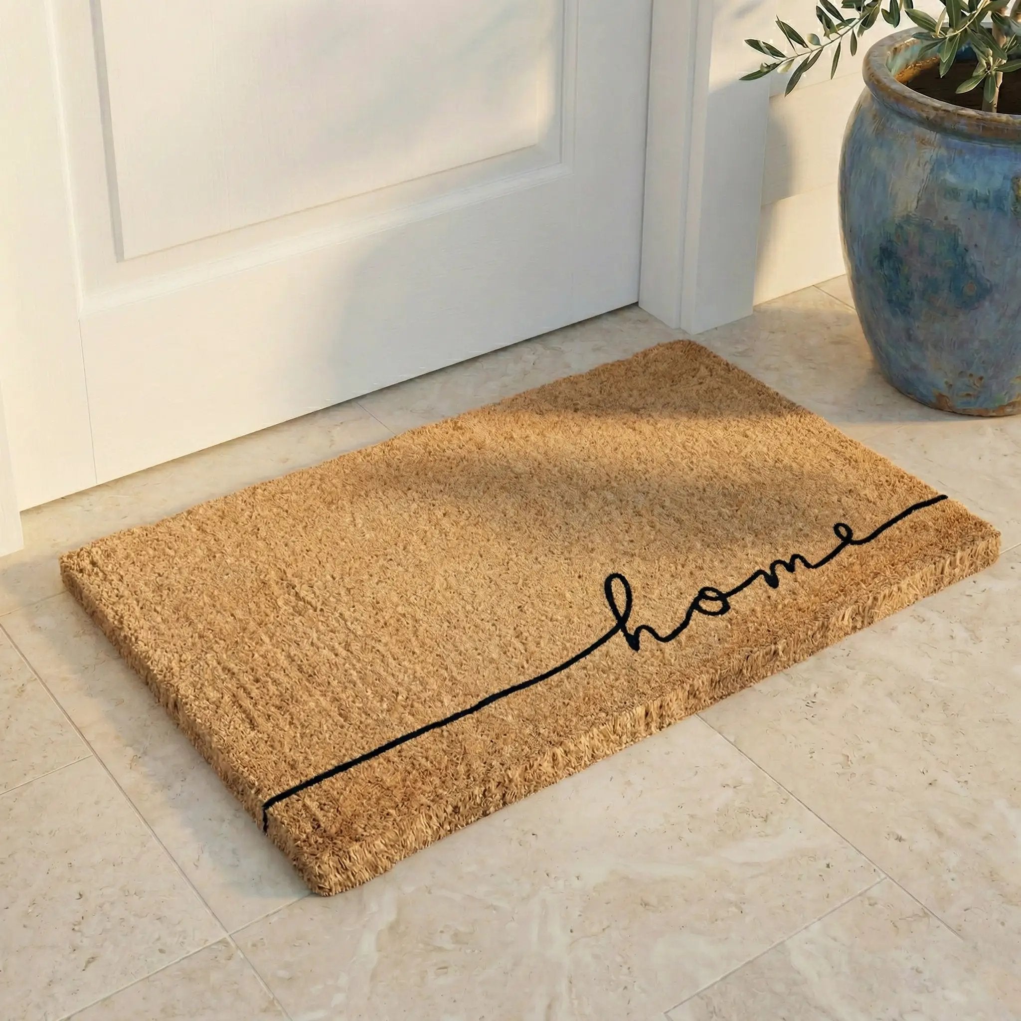 Home Line Art Coir Doormat by Fab Habitat