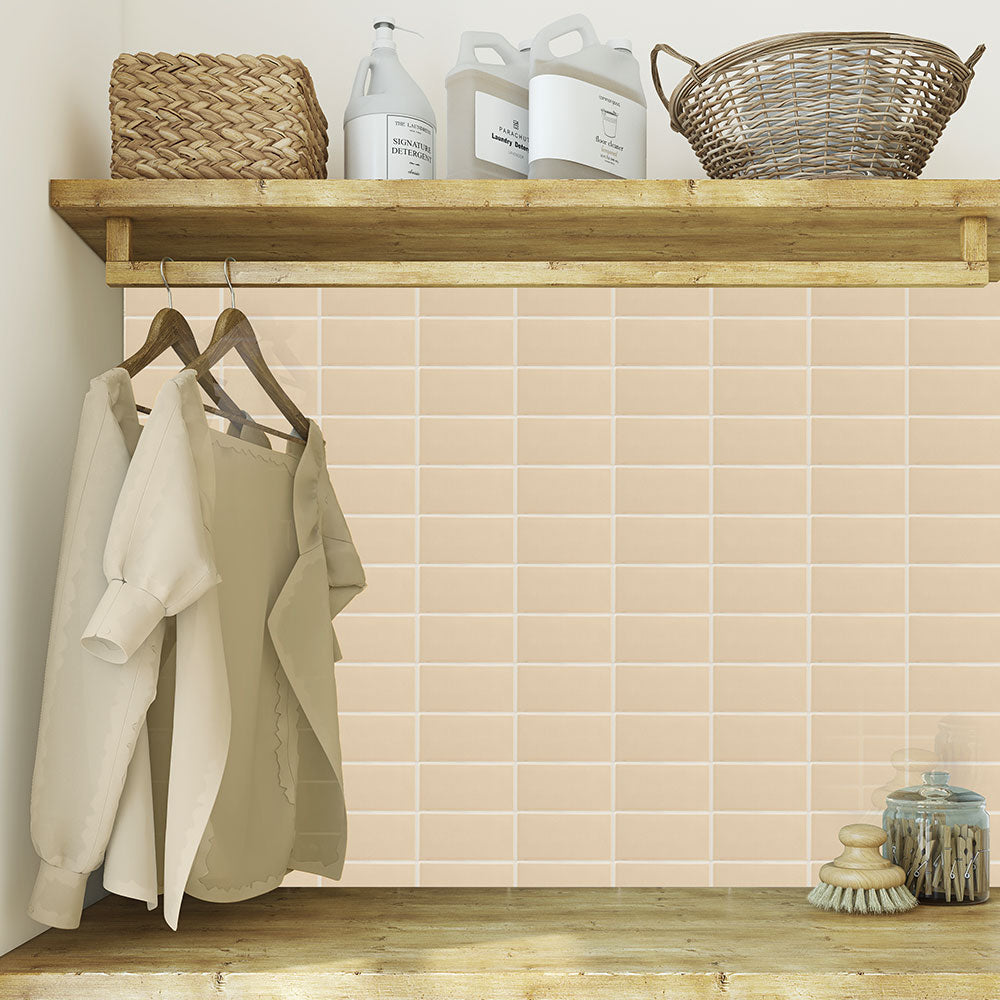 Caramel Glossy Subway Ceramic Tiles 3x6 Ceramic Glossy 6x6 Tiles — 2