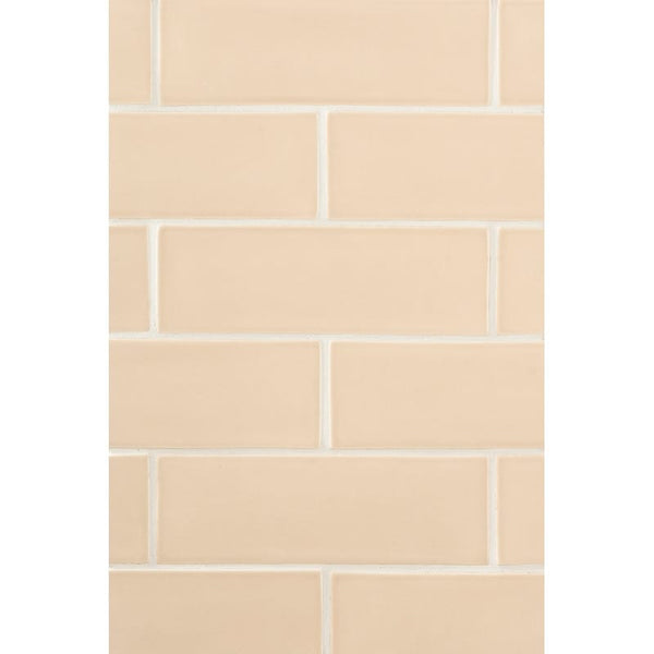 Caramel Glossy Subway Ceramic Tiles 3x9