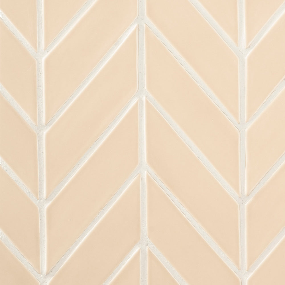Caramel Glossy Chevron Ceramic Tiles 2x6 Ceramic Glossy 2x6 Tiles — 2