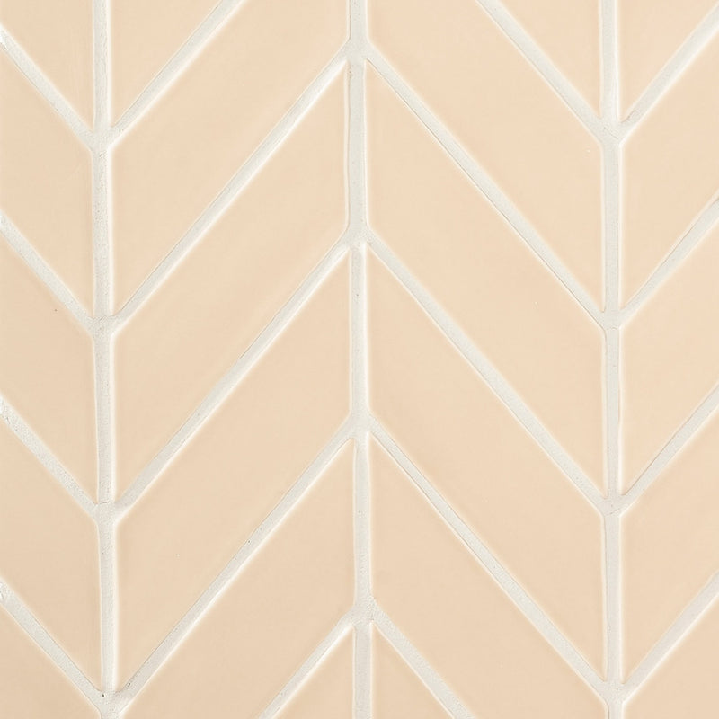 Caramel Glossy Chevron Ceramic Tiles 2x6 Ceramic Glossy 2x6 Tiles — 2