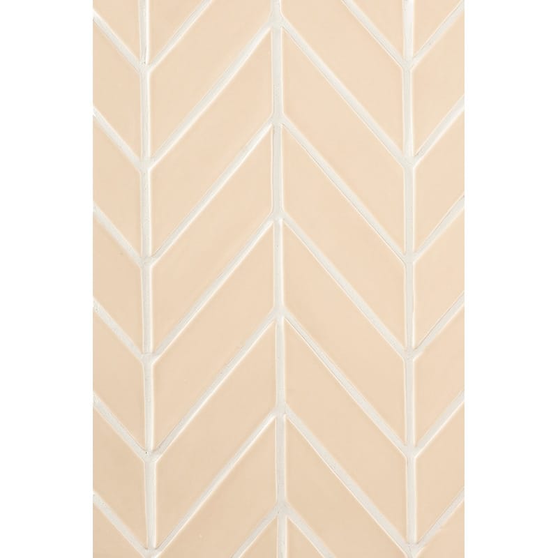 Caramel Glossy Chevron Ceramic Tiles 2x6 Ceramic Glossy 2x6 Tiles