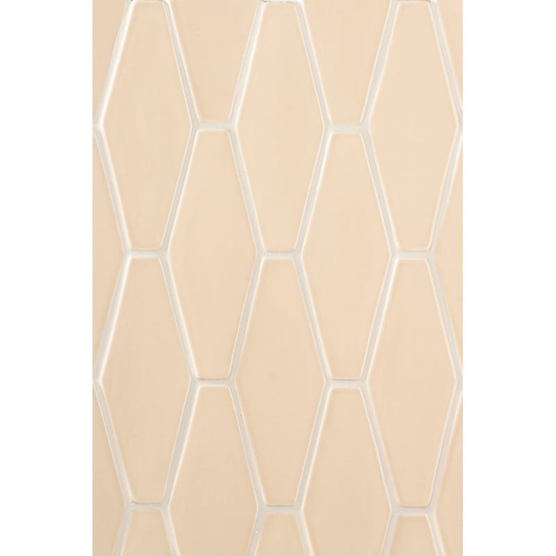 Caramel Glossy Longest Hexagon Ceramic Tiles 3x7 7/8 Ceramic Glossy 4x8 Tiles