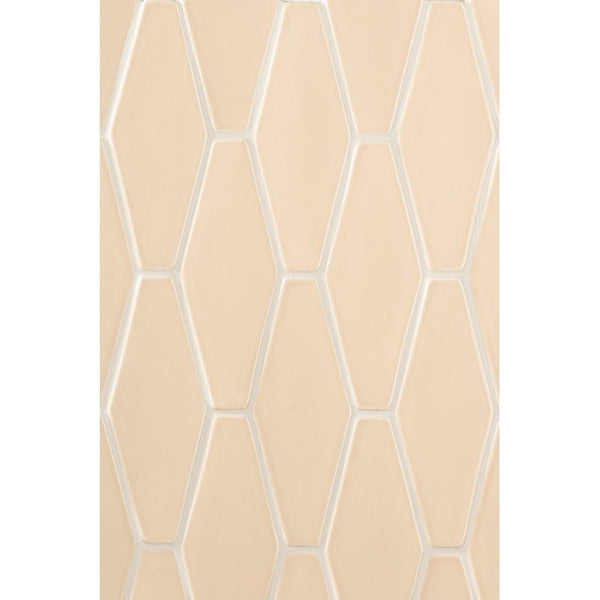 Caramel Glossy Longest Hexagon Ceramic Tiles 3x7 7/8