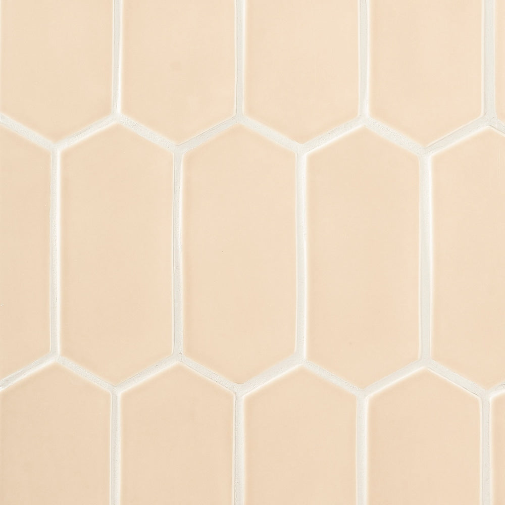Caramel Glossy Picket Ceramic Tiles 3x6 Ceramic Glossy 6x6 Tiles — 2