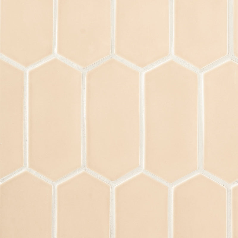 Caramel Glossy Picket Ceramic Tiles 3x6 Ceramic Glossy 6x6 Tiles — 2