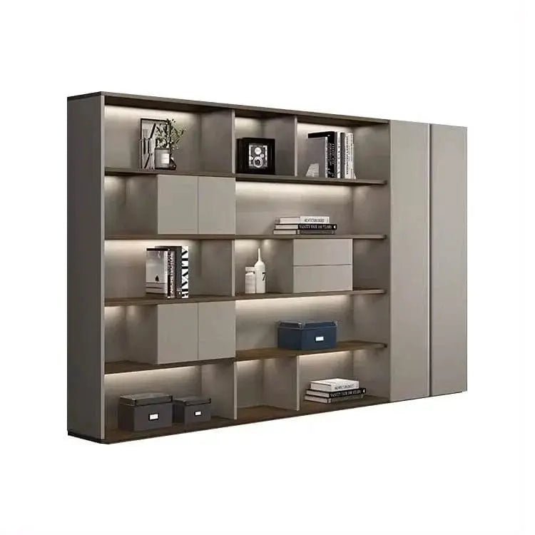 Fenwick · Office Shelves w/ Lighting & Storage by Arc Grove