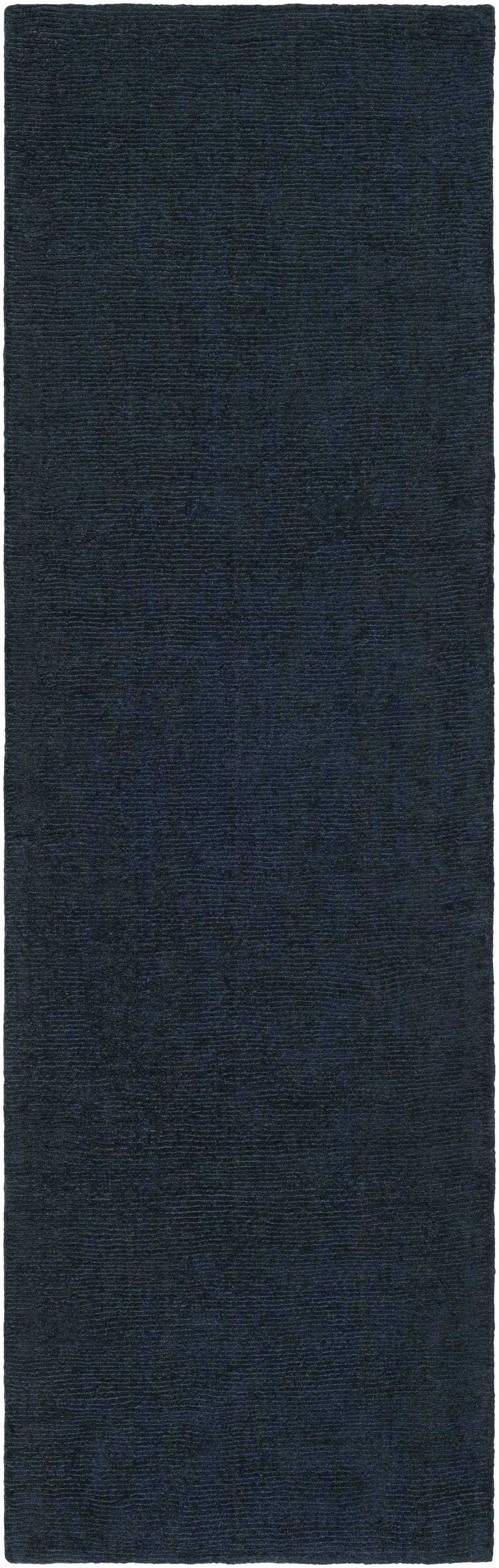 Brockton Solid Dark Blue Wool Rug, photo 11 of 16