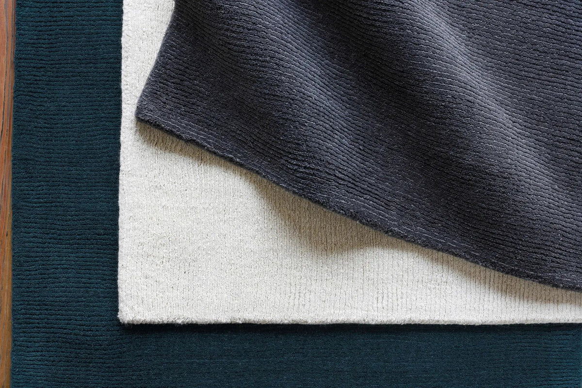 Brockton Solid Dark Blue Wool Rug, photo 14 of 16