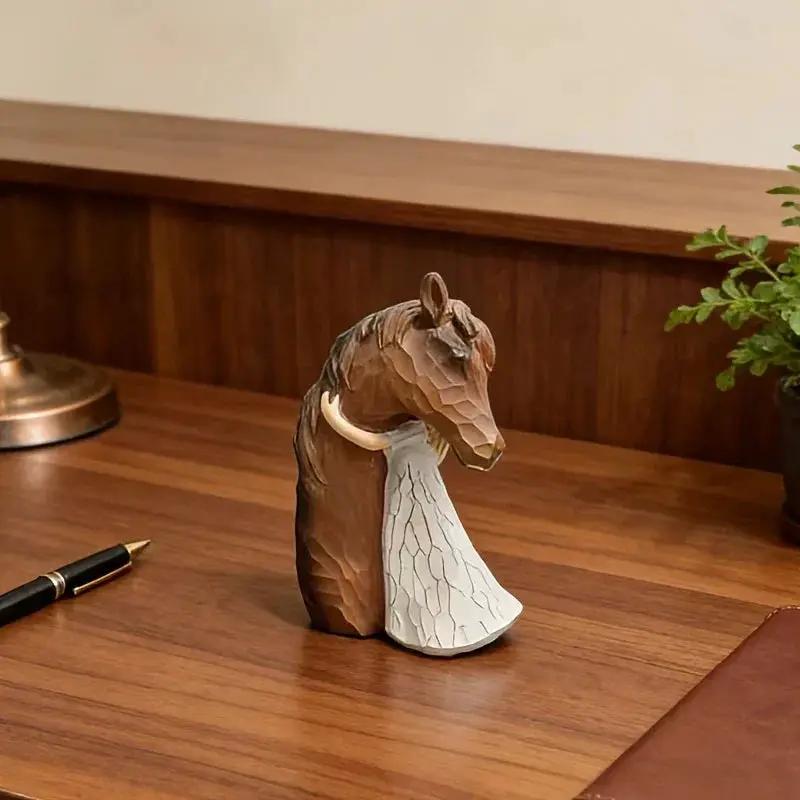 Horse Figurine - Ceramic Girl Decoration by House Of Avana