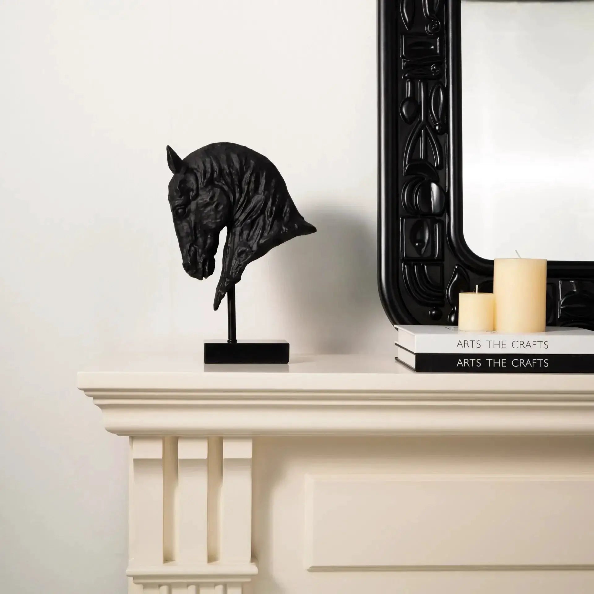 Horse Head - Decorative Black Figurine by House Of Avana