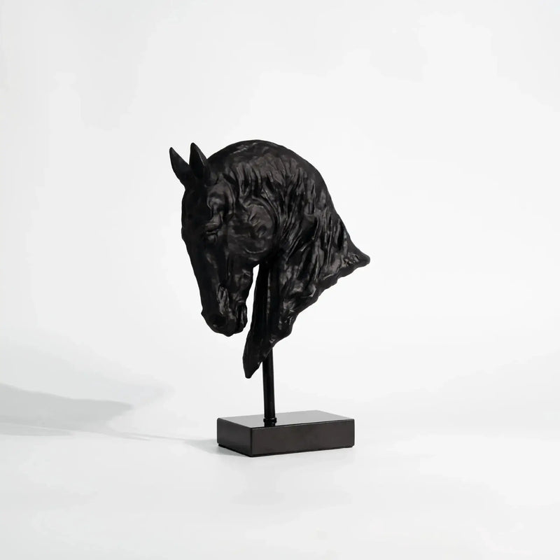 Horse Head - Decorative Black Figurine by House Of Avana