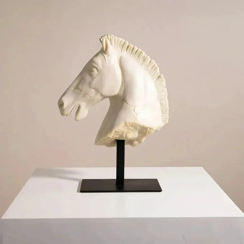 Horse Head - Retro Bronze Statue by House Of Avana