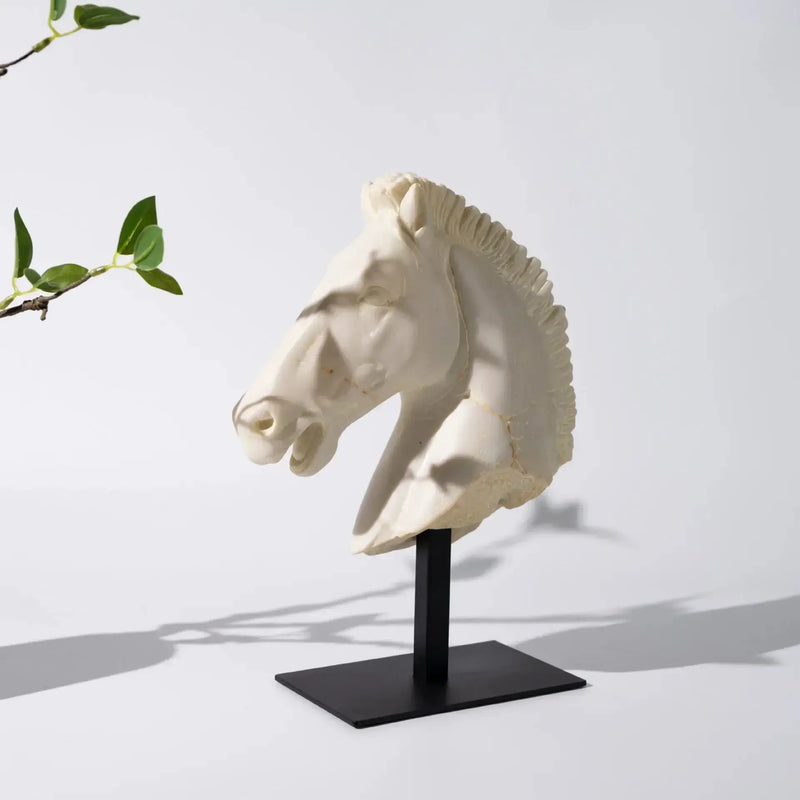 Horse Head - Retro Bronze Statue by House Of Avana