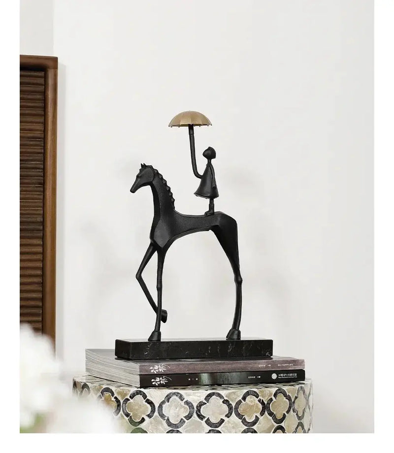 Horse Sculpture - Decorative Horse Figurine by House Of Avana