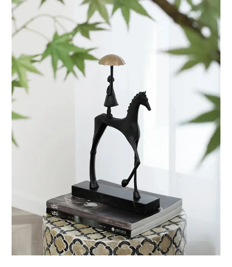 Horse Sculpture - Decorative Horse Figurine by House Of Avana