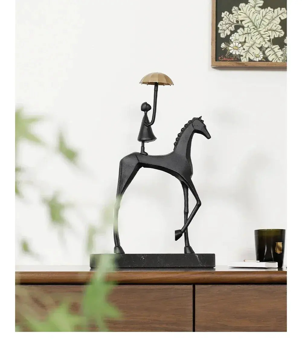 Horse Sculpture - Decorative Horse Figurine by House Of Avana