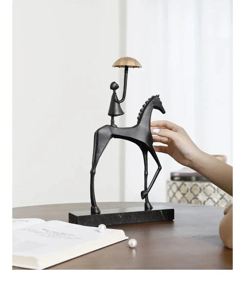 Horse Sculpture - Decorative Horse Figurine by House Of Avana