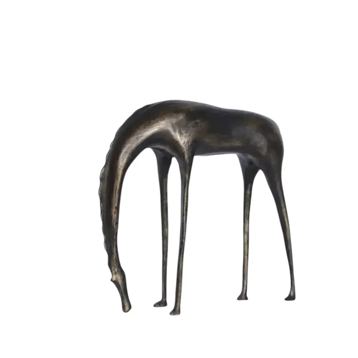 Abstract Horse Statue Cast Iron Rustic Decor for Your Living Room by House Of Avana