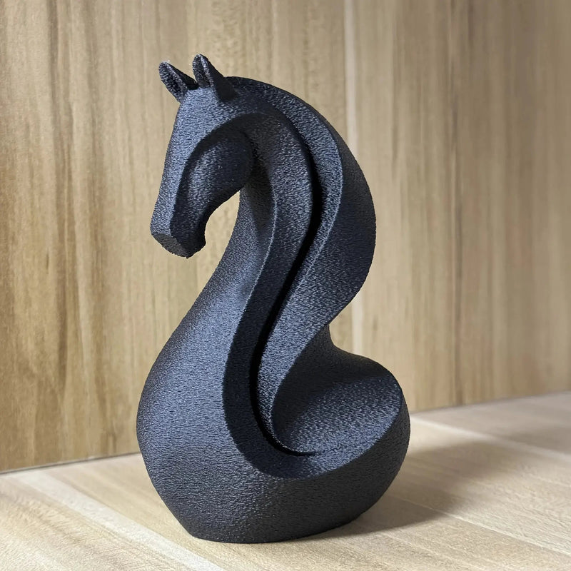 Horse Statue - Decorative Black Indoor by House Of Avana