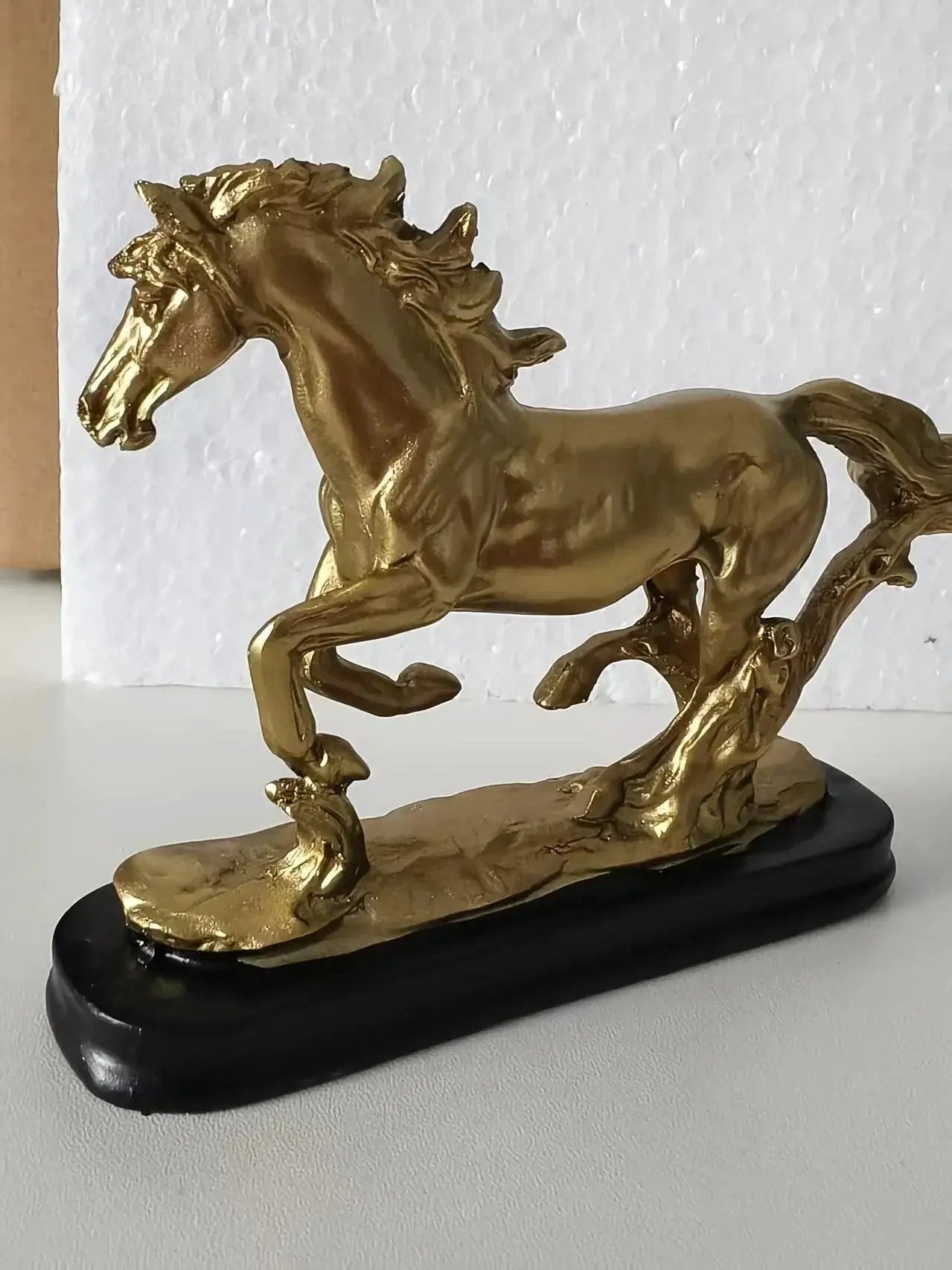 Horse Statue - Golden 14Cm by House Of Avana