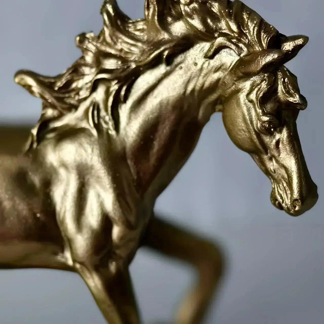 Horse Statue - Golden 14Cm by House Of Avana