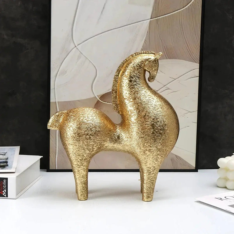 Horse Statue - Modern Geometric Abstract by House Of Avana