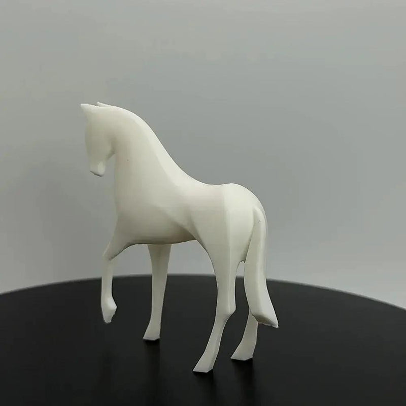 Horse Statue - Modern White Figurine by House Of Avana