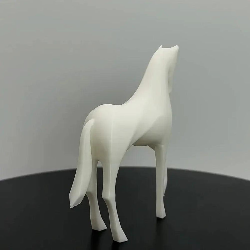 Horse Statue - Modern White Figurine by House Of Avana
