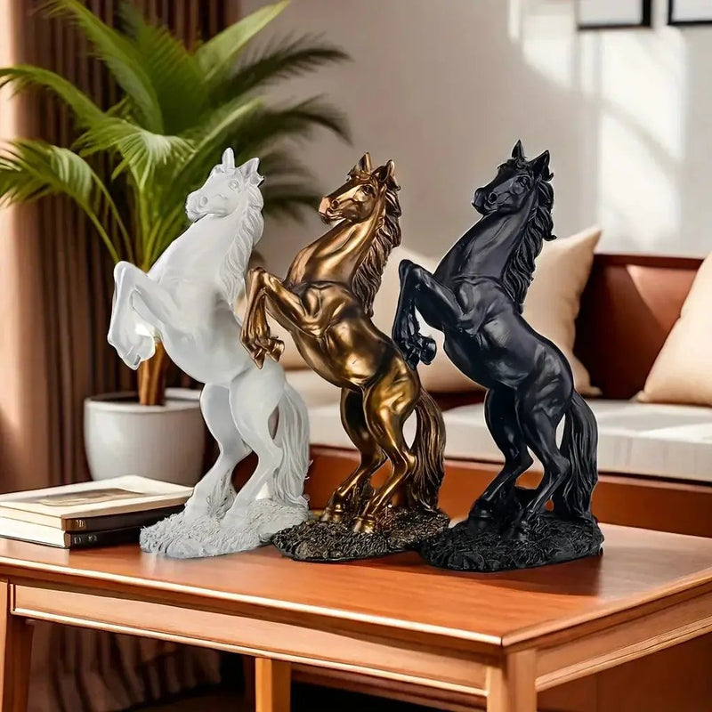 Horse Statue - Standing Stallion Figurine by House Of Avana