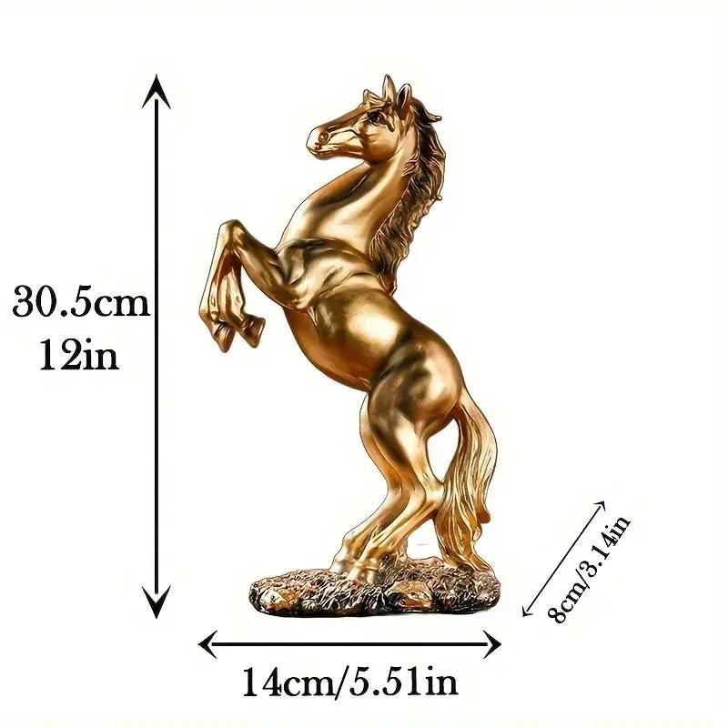 Horse Statue - Standing Stallion Figurine by House Of Avana