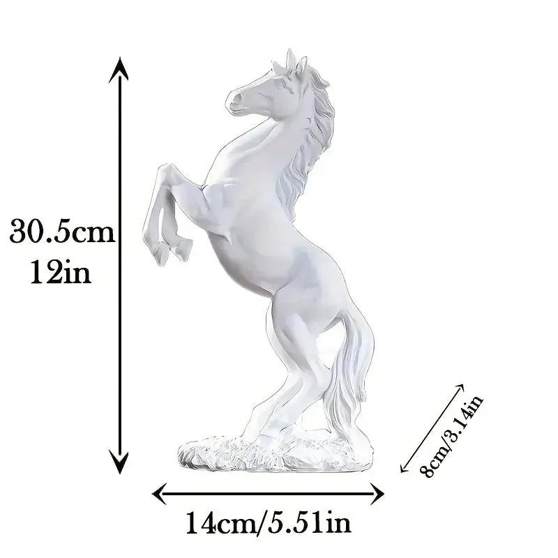 Horse Statue - Standing Stallion Figurine by House Of Avana